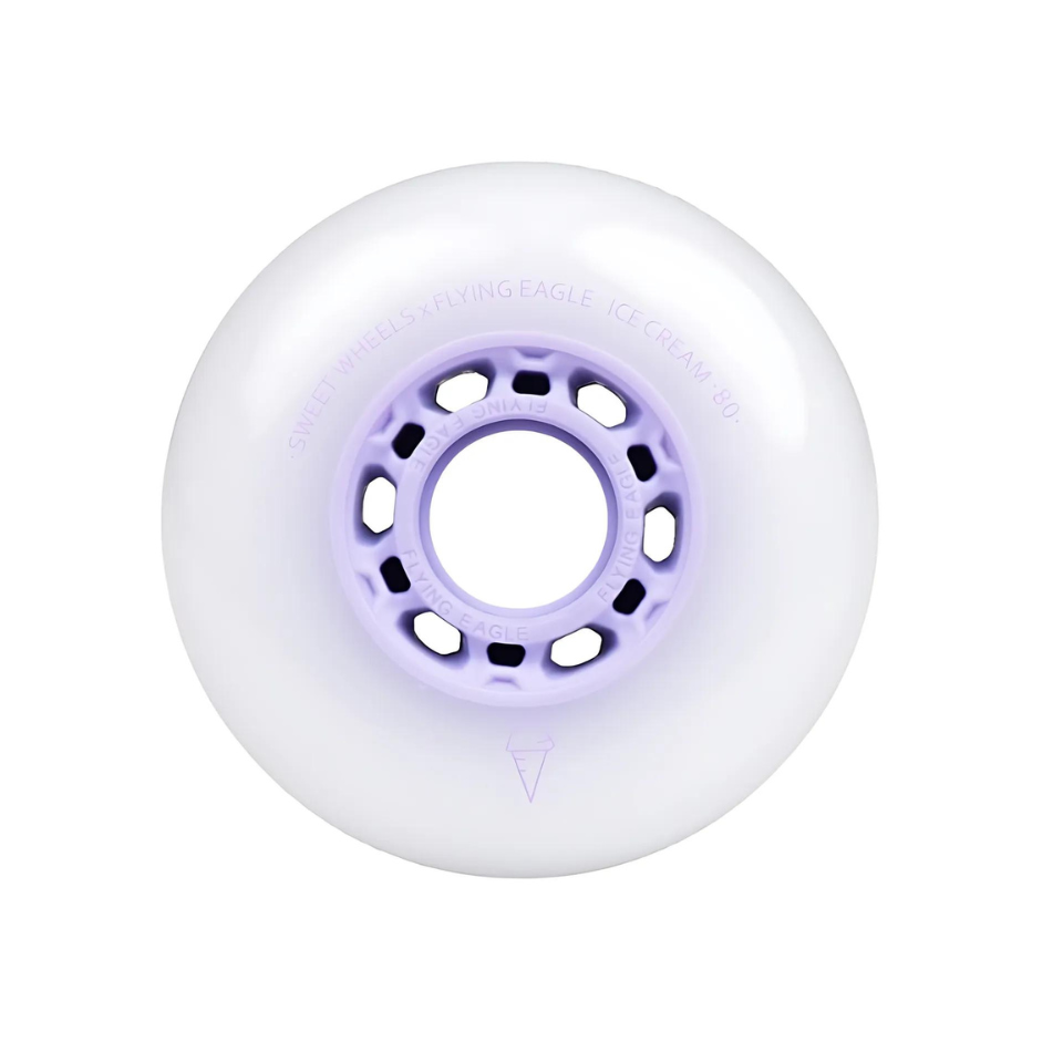 Ruedas Flying Eagle Ice Cream Sin Rodamientos 80mm - Morada Paq.8