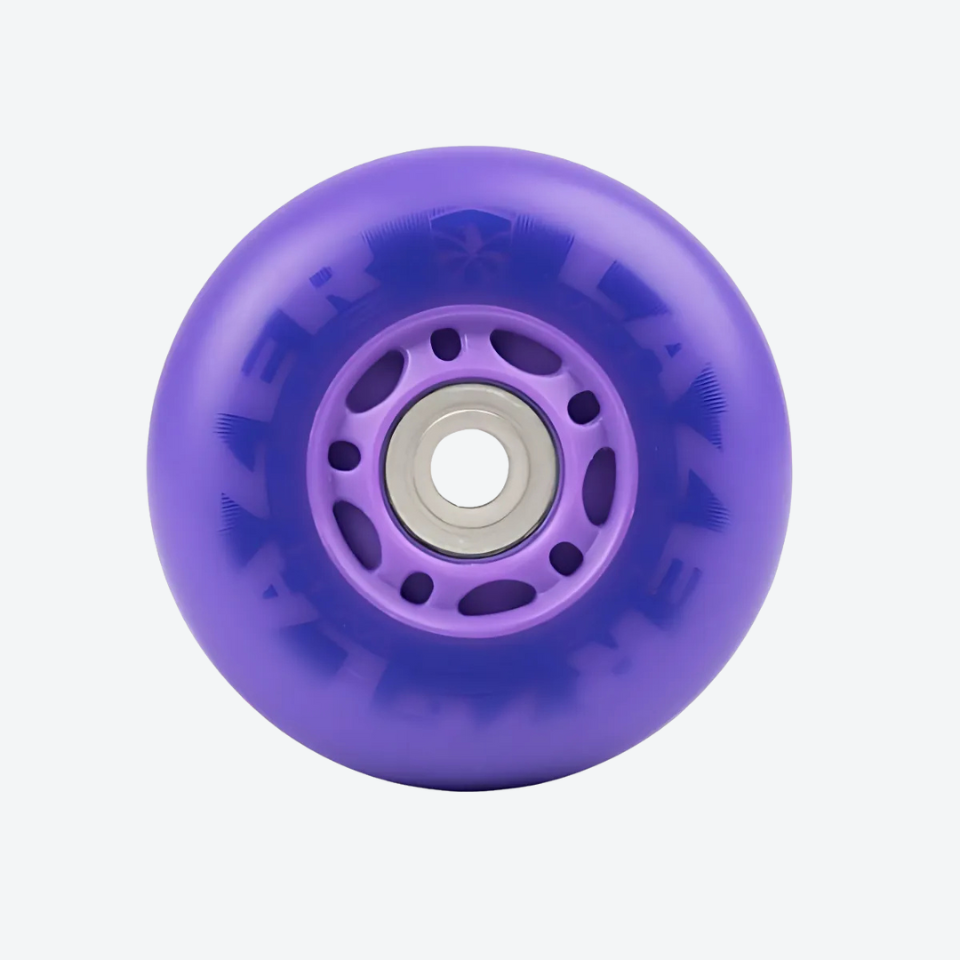 Ruedas LED Flying Eagle New Lazer Wheels Morada Sin Rodamientos - Unidad