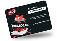 Tarjeta de regalo RD$2,500.00 Full Skate Shop