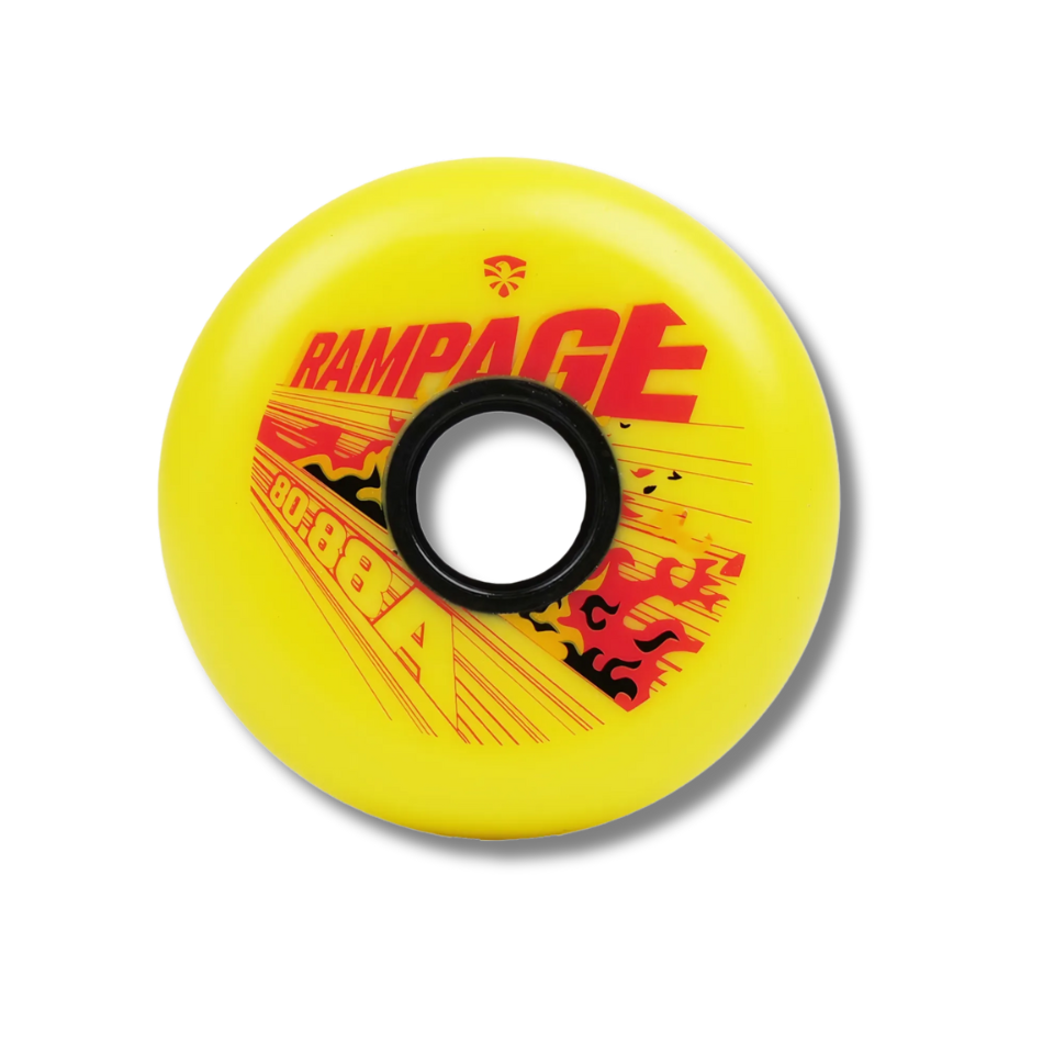 Ruedas Flying Eagle Rampage Amarillas -Sin Rodamientos 80/88A
