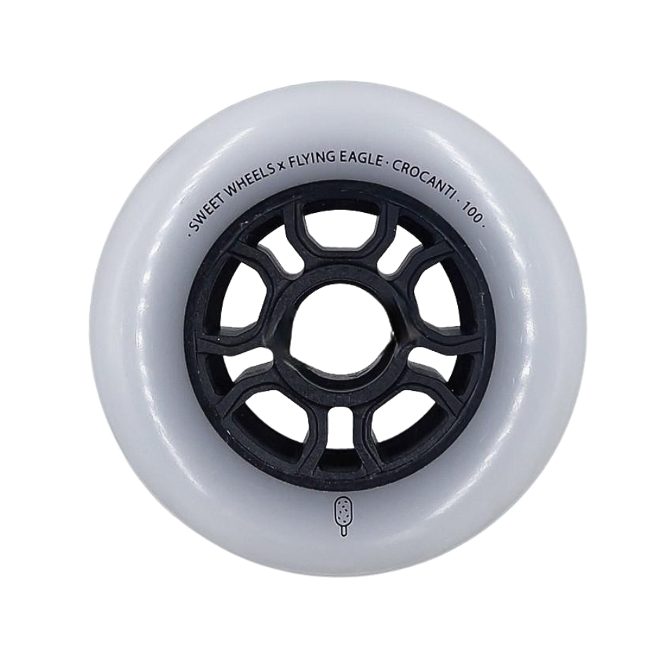 Ruedas FLYING EAGLE CROCANTI 100MM Blanco (UNIDAD) Full Skate Shop