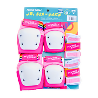 Set Coderas Muñequeras y Rodilleras Flying Eagle Valiant Rosado Flying Eagle