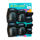 Set Coderas Muñequeras y Rodilleras Flying Eagle Valiant Negra Flying Eagle