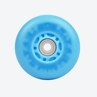 Ruedas LED Flying Eagle New Lazer Wheels Azul Sin Rodamientos - Unidad Flying Eagle