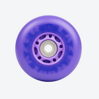 Ruedas LED Flying Eagle New Lazer Wheels Morada Sin Rodamientos - Unidad Flying Eagle