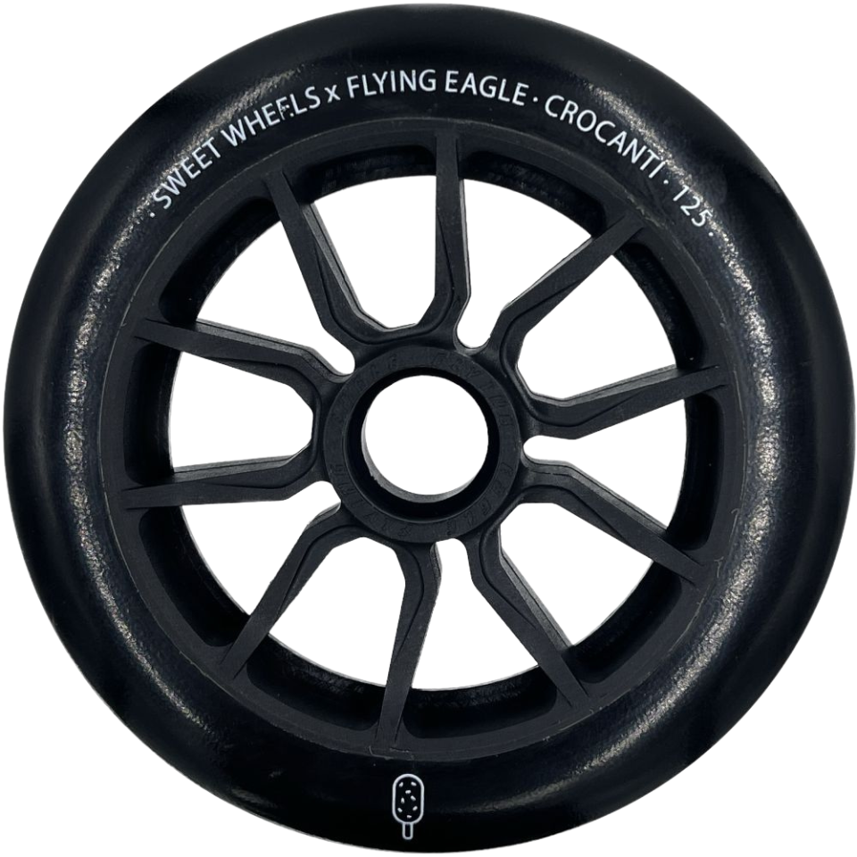 Ruedas Flying Eagle CROCANTI 125mm Negra