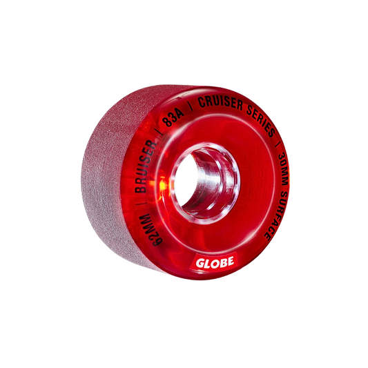 Bruiser Cruiser Wheel 62mm Clear Red Globe